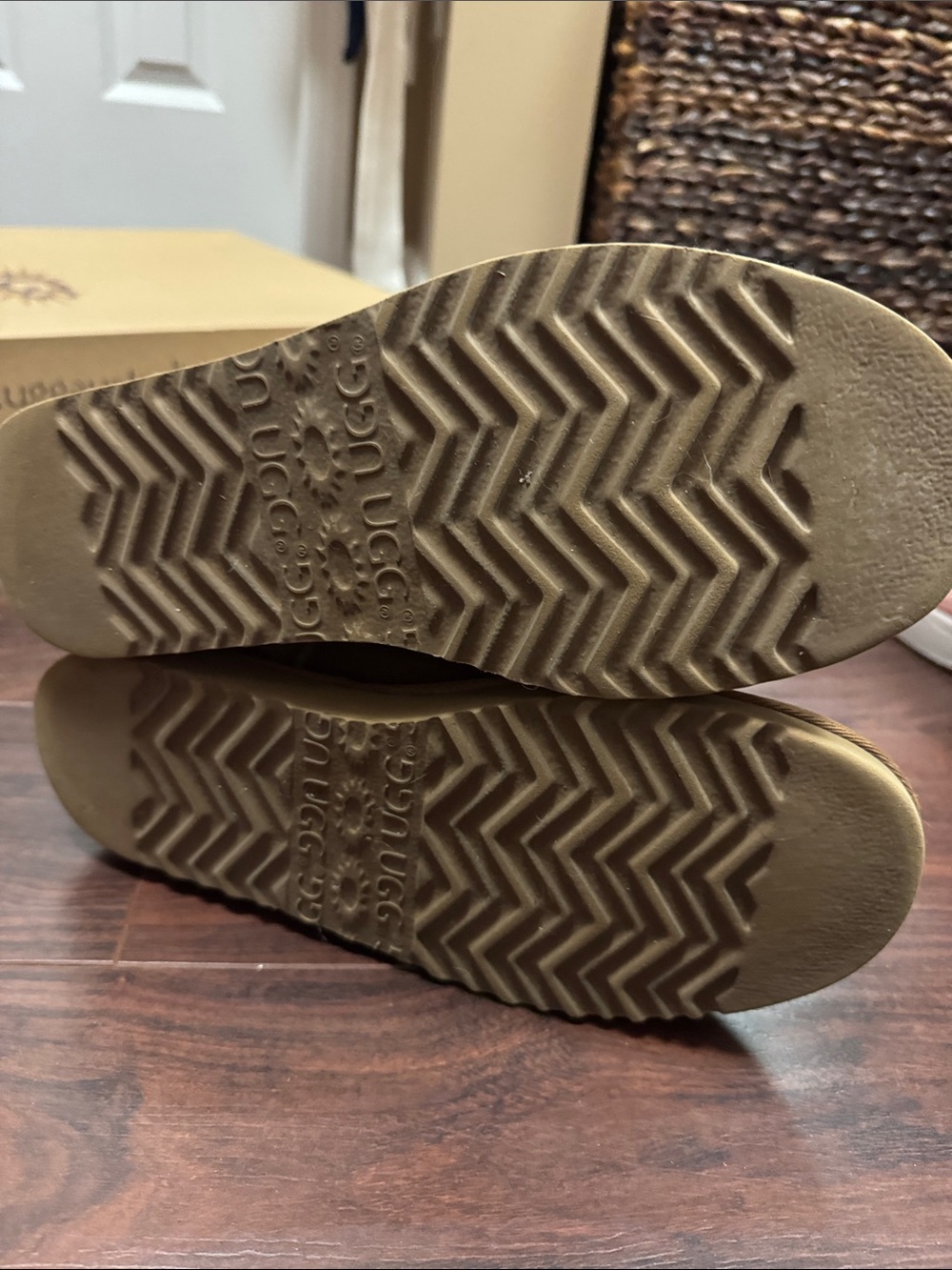 UGG Chestnut Tall Suede Shearling Boots - Picture 7 of 8